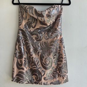 Forever 21 pink sequin dress